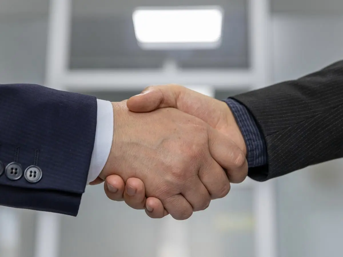 Business handshake