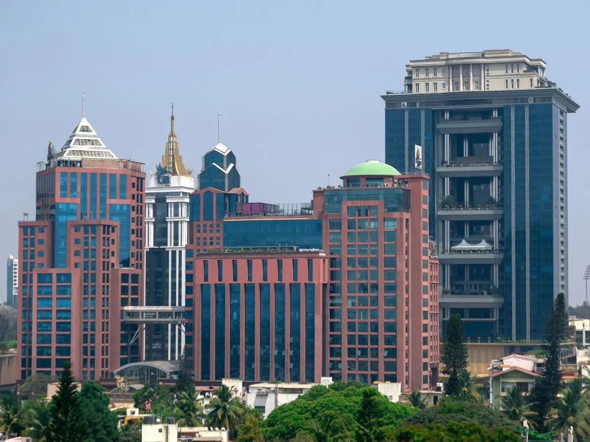 Modern office towers in Bengaluru