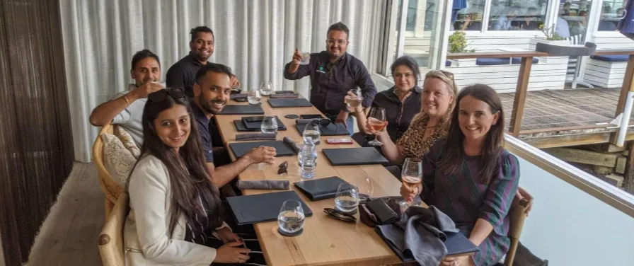 INK team lunch in 2019